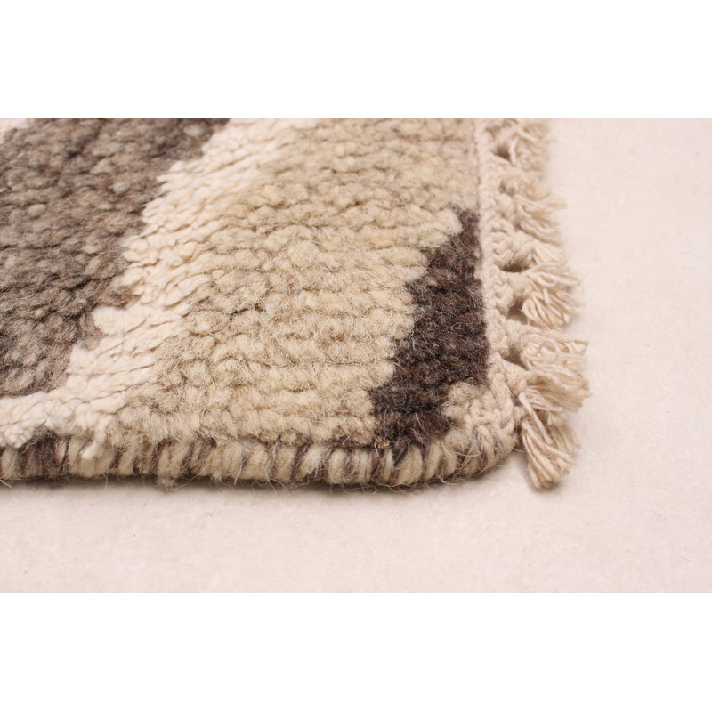 Tapis unique gris de 5 pi x 7 pi 9 po Grogan