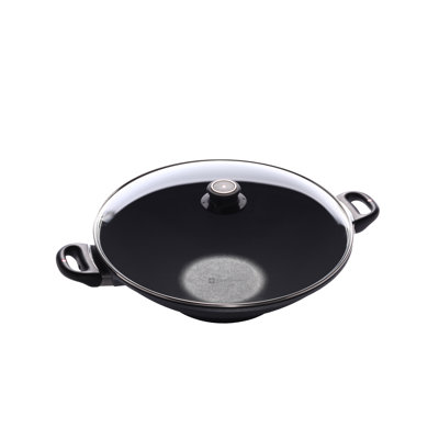 Swiss Diamond 14'' Non-Stick Cast Aluminum Wok with Lid