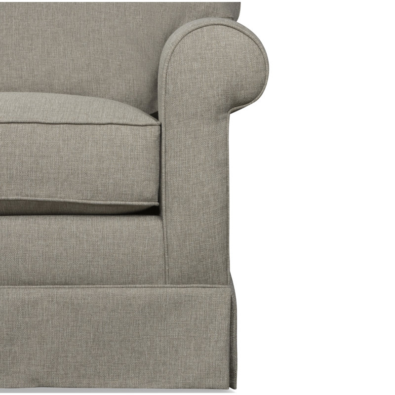 Canapé modulaire 3 pièces Friedman, Accoudoir à gauche (vu de face), Tissage natté lin Drusky Sustain®