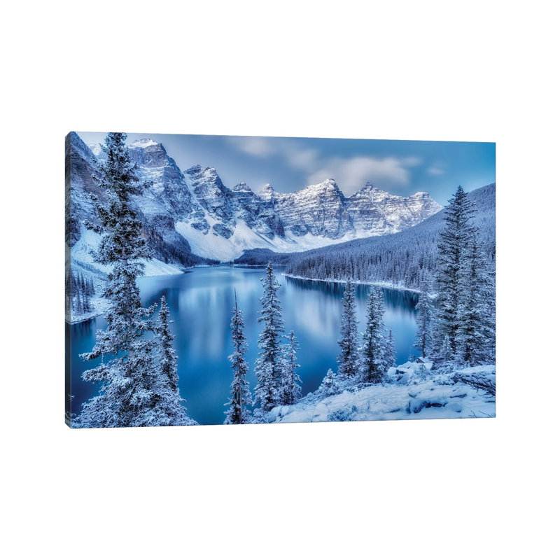 Moraine Lake Blue Hour, Plastique / acrylique, H 16 po x l 24 po x P 0,25 po