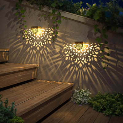 Ensemble de 6 lampes murales pour l'extérieur Mandala