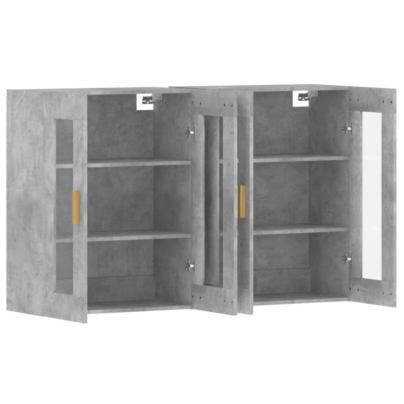 Mekisha Bathroom Cabinet, Concrete Grey