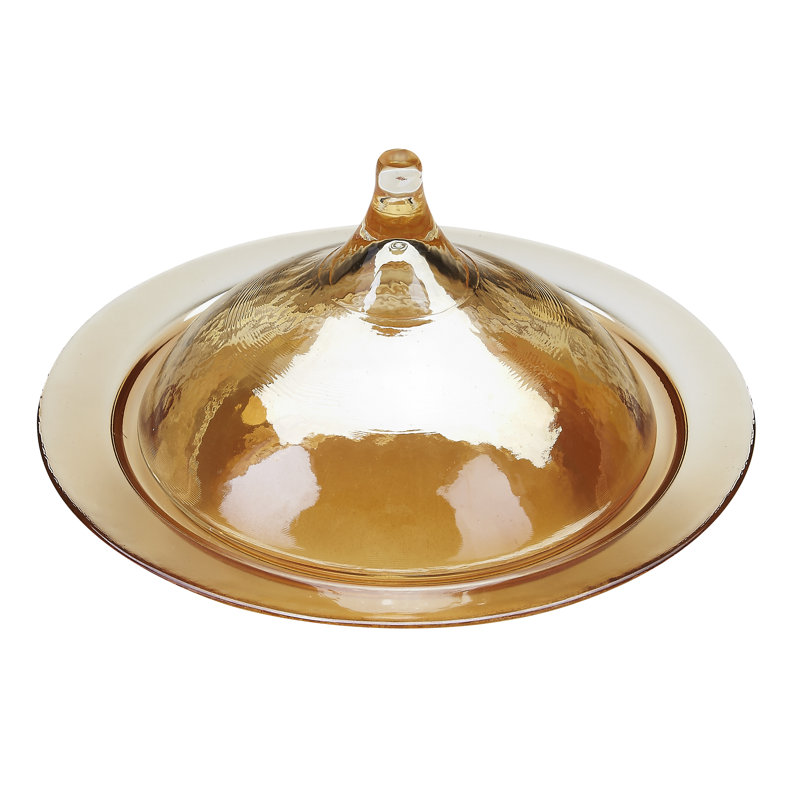 Assiette plate 9 po rabat, Or