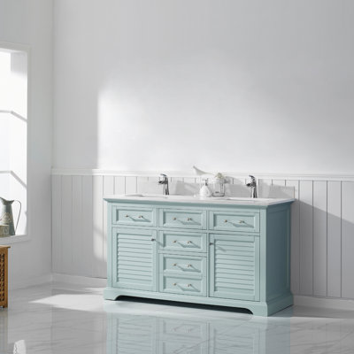 Ensemble de meuble-lavabo double 60 po Larry