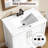 Bathroom Vanity with Ceramic Basin, Bathroom Storage Cabinet with Drawer and 2 Soft Closing Doors-125772654-125772653