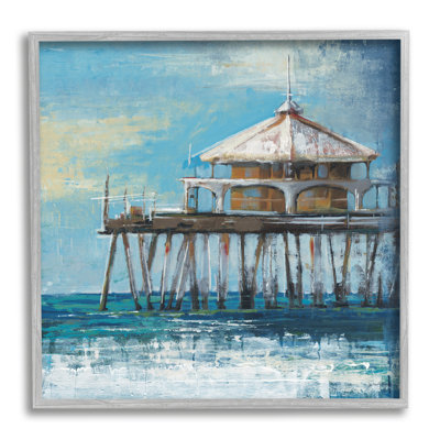 «Highland Dunes Ocean Pier», reproduction d'art giclée par Liz Jardine