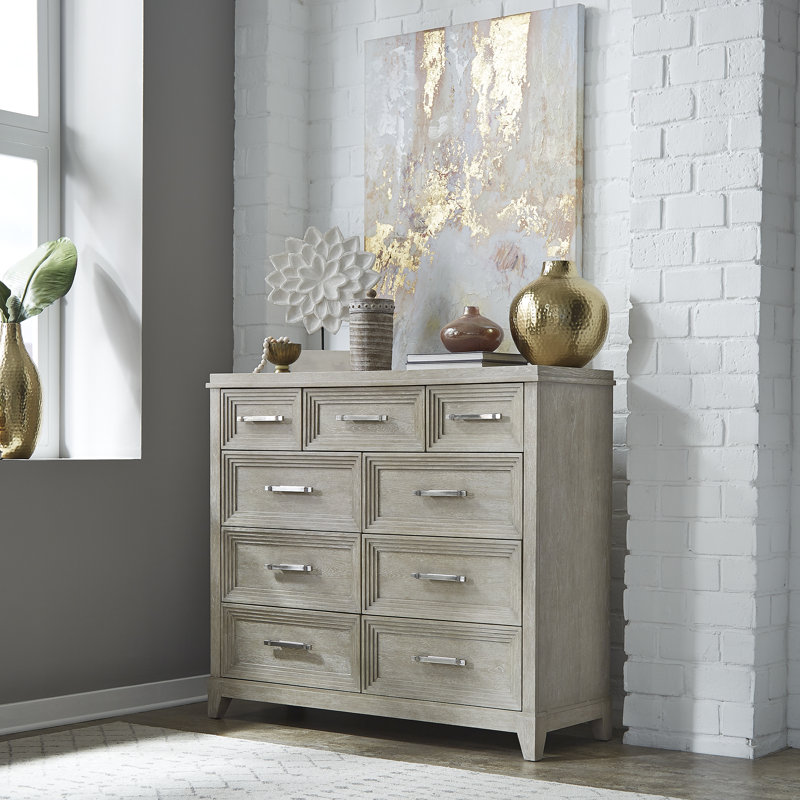 Commode de bureau 9 tiroirs Belmar