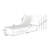 Set Of 2 Outdoor Chaise Lounge Chair, Adjustable Outside Chair-1994832573