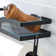 Wall-mounted paper towel holder with shelf and 4 hooks