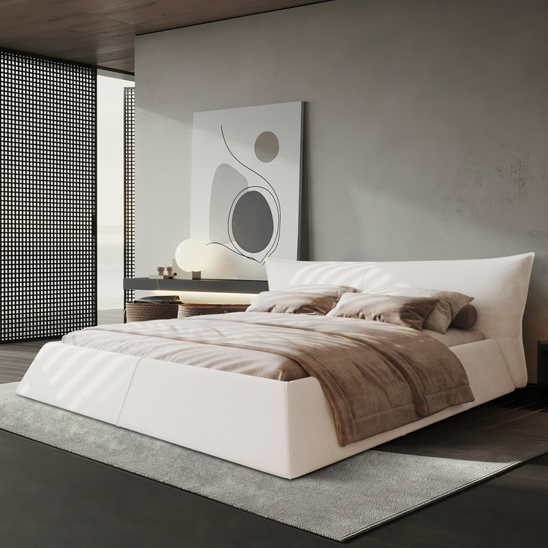 Hambeldon Upholstered Platform Bed, Black