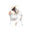 Summer Hat by Style Of Brush - No Frame Gallery-Wrapped Canvas Giclée on Canvas-1499416764