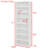 8 - Layer Adjustable CD DVD Storage Cabinet & Display Bookshelf, Multi - Functional Double - Layer, White MDF for Home and Office-1934263728