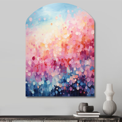 Coffeng - Asymmetrical Abstract Landscapes Metal Wall Art, Arch Metal Wall Sculpture Print