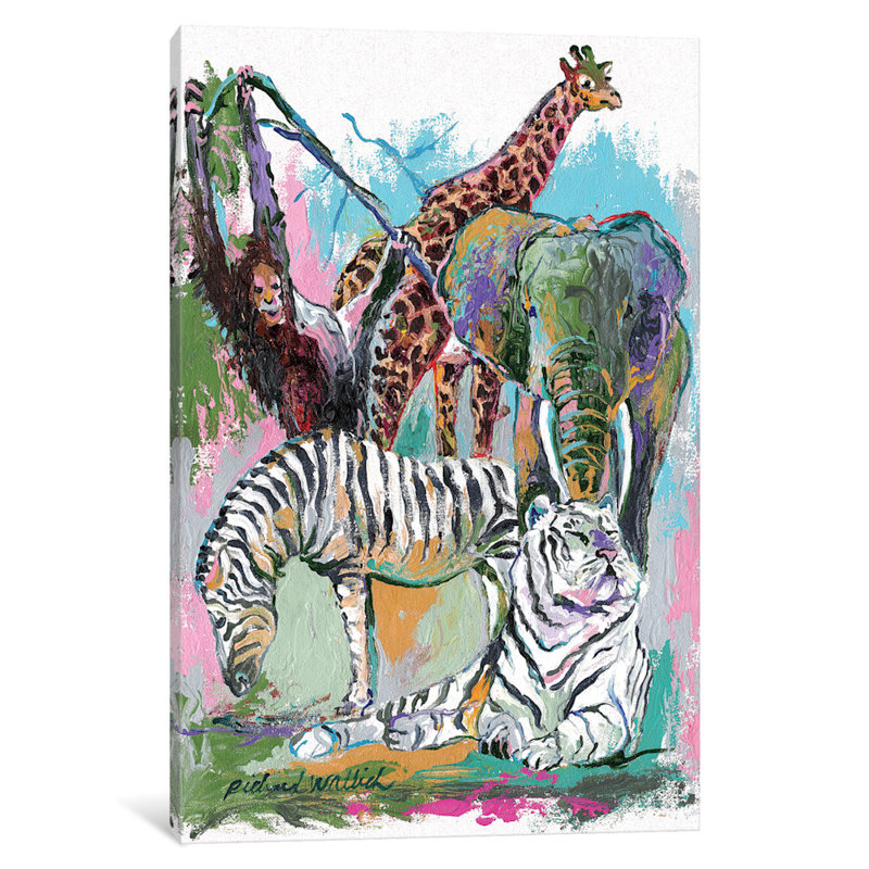 « animaux », impression sur toile, H 26 po x l 18 po x P 1,5 po