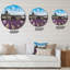 Lavande champ avec abbaye en France - horloge murale de ferme-60329043