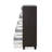 Eloy Modern Chest With White & Espresso Finish And Spacious Storage Drawers