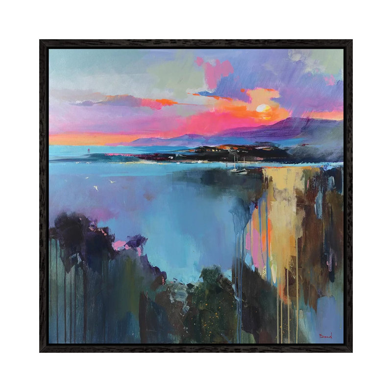 Eternity Now by Tatyana Yabloed - Painting on Canvas, 66.04cm H x 66.04cm W x 3.81cm D, Black Floater Framed
