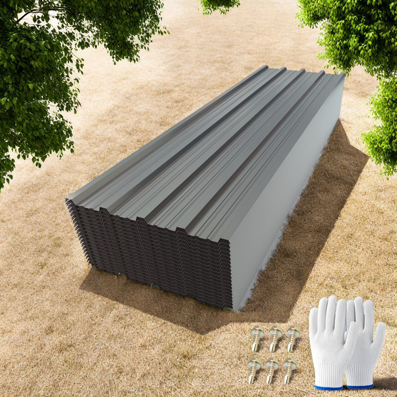 Panneaux de toit en acier durable pour remise, conception moderne, utilisation extérieure