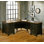 Bureau de direction en L en bois manufacturé et en bois massif Django