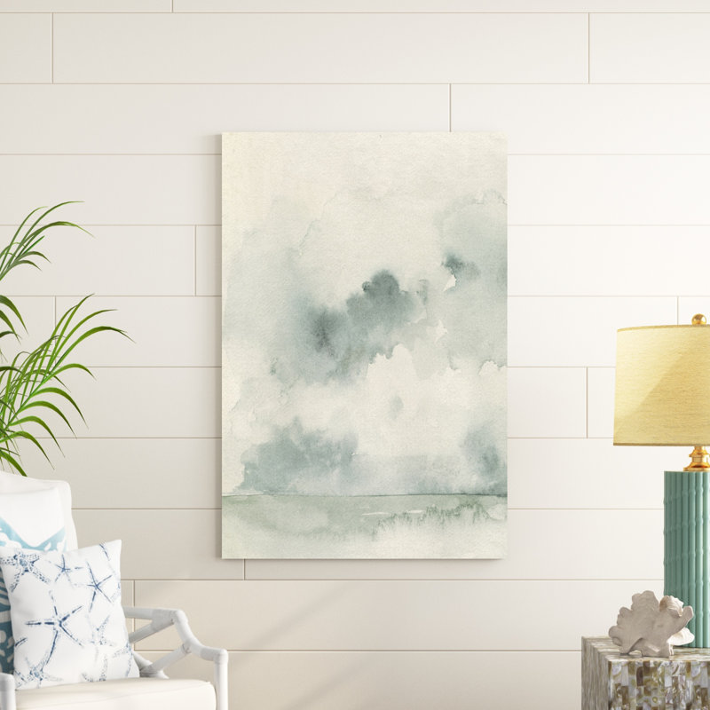 «Ocean Impression I» par Emma Caroline - peinture sur toile tendue, H 48 po x l 32 po x P 1,25 po