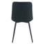 Chaise de salle à manger à coussins de siège allongés (4) - blanc et noir, cuir pu pour la longévité 4 avec épissure noire, maison moderne et polyvalente-431319717