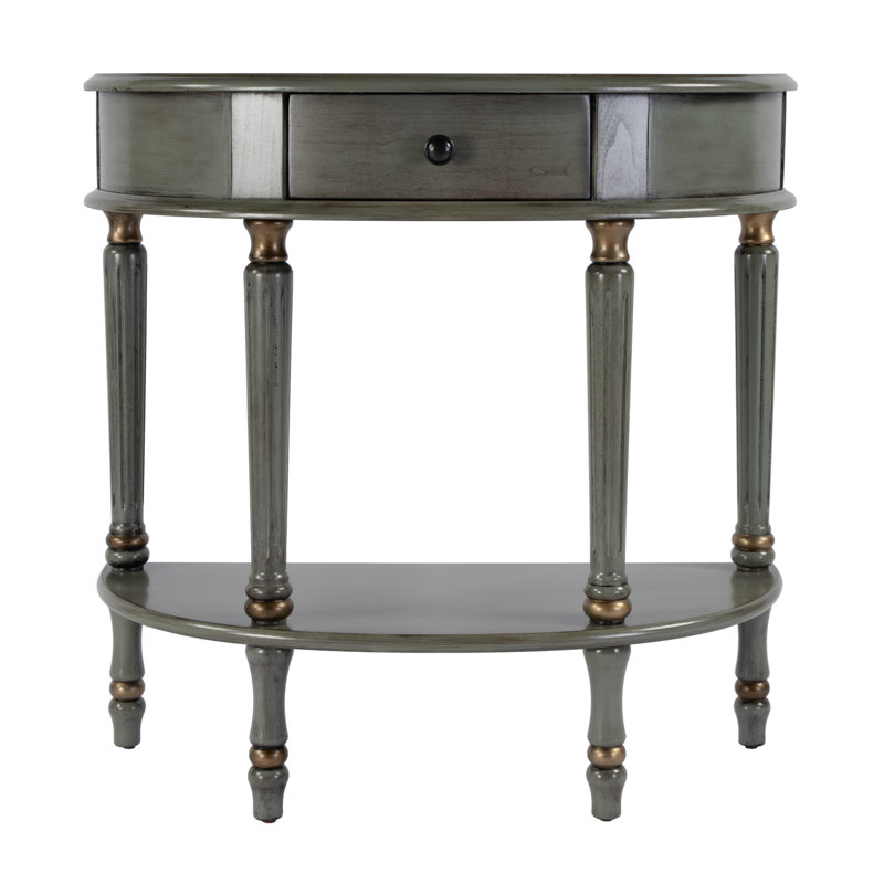 Console 43,3 po Alleena, Vert antique