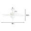 Ventilateur de plafond tropical 52 "Palm Valley-1020232656