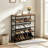 12 Pairs Metal Shoe Storage