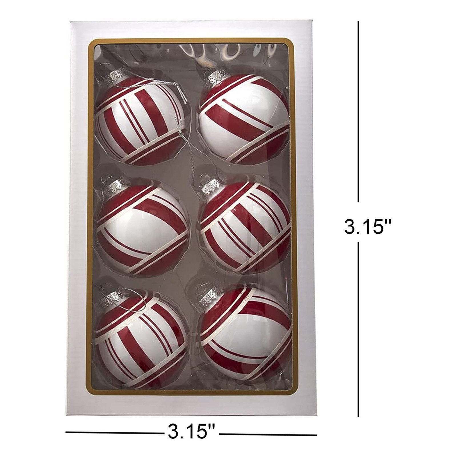 3.15'' Glass Ball Ornament