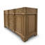 Meuble-lavabo autoportant double vasque Joselle, fini noyer clair, 152 cm (L) x 53 cm (P)-134281440