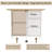 Folding Dining Table With Drawers and Cabinets-470981296