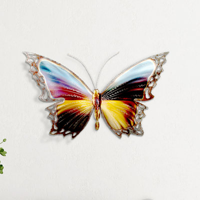 Décoration murale en métal papillon ii