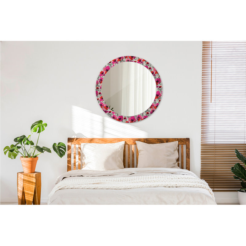 Huldar Glass Flat Wall Mirror, 80cm x 80cm