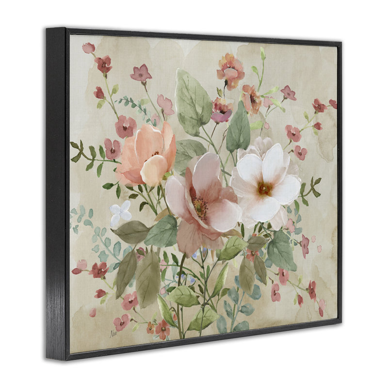 Giclée de campagne élégante, design par Nan, H 11 po x l 14 po, Noir