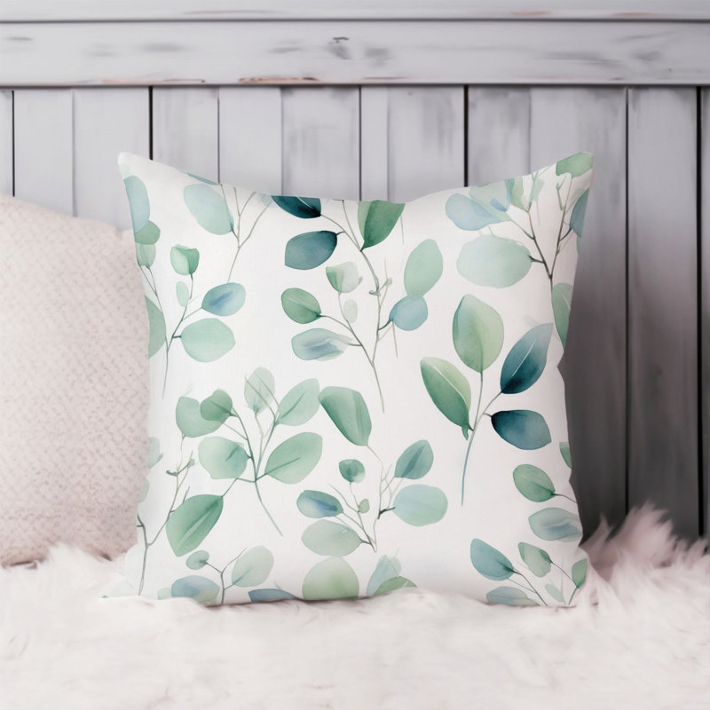 Botanical Eucalyptus Leaves Pattern Leaf VI, 20"H x 20"W