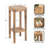 Ryan Square Tiered Wood Drink Table-1750662796