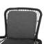 Chaise grise avec support en fer robuste et pieds imperméables Club Strong - Coussin