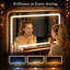 Meuble-lavabo 47,3 po avec miroir éclairé et tablette de rangement 360 °-64268555