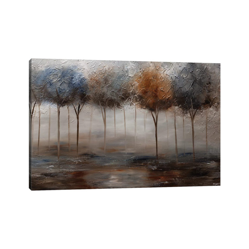 «The Silver Pond» par Osnat Tzadok, reproduction d'art sur toile tendue, H 8 po x l 12 po x P 0,75 po