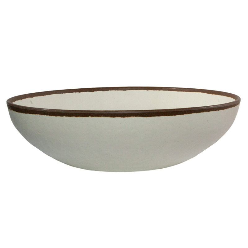 GET Bol de service en plastique, 16.5", Crème