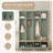 Farmhouse 59"W Hall Tree 8 Hooks, Entryway Bench Shoe Rack, Green-117194502
