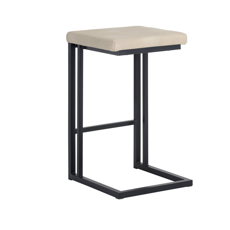 Boone Bar & Counter Stool, Counter Stool (26" Seat Height), Cream Performance Basketweave