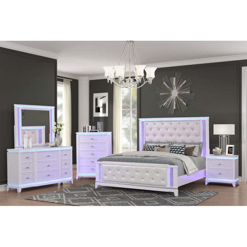 Elmin Solid And Engineered Wood Rectangle Wall Mirror
