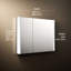 Maxstow Surface Mount Frameless Medicine Cabinet with LED Lighting-844834914-844834915