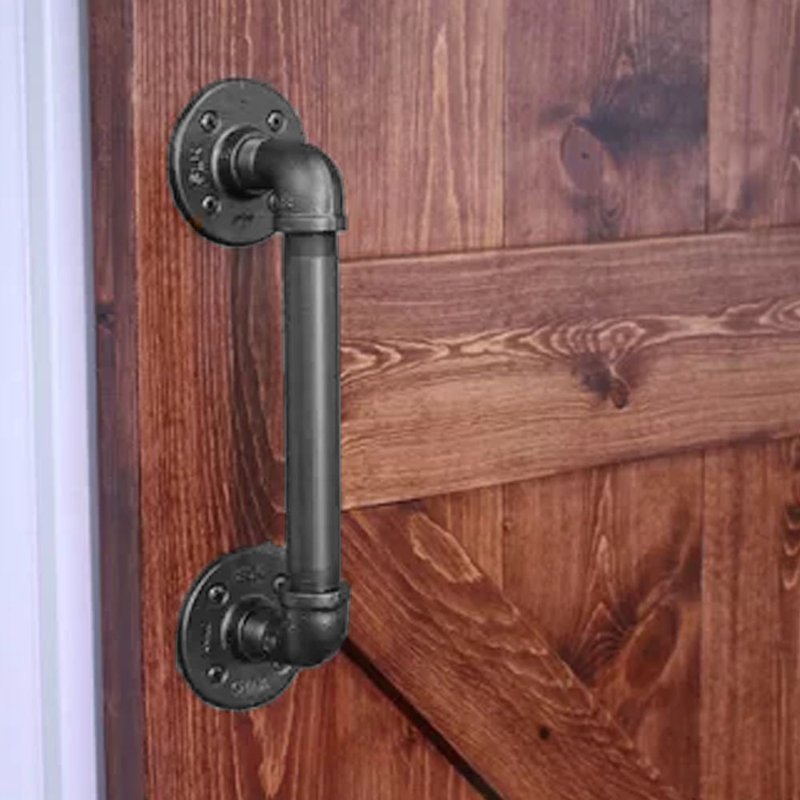 Poignée de porte industrielle, Nickel satiné