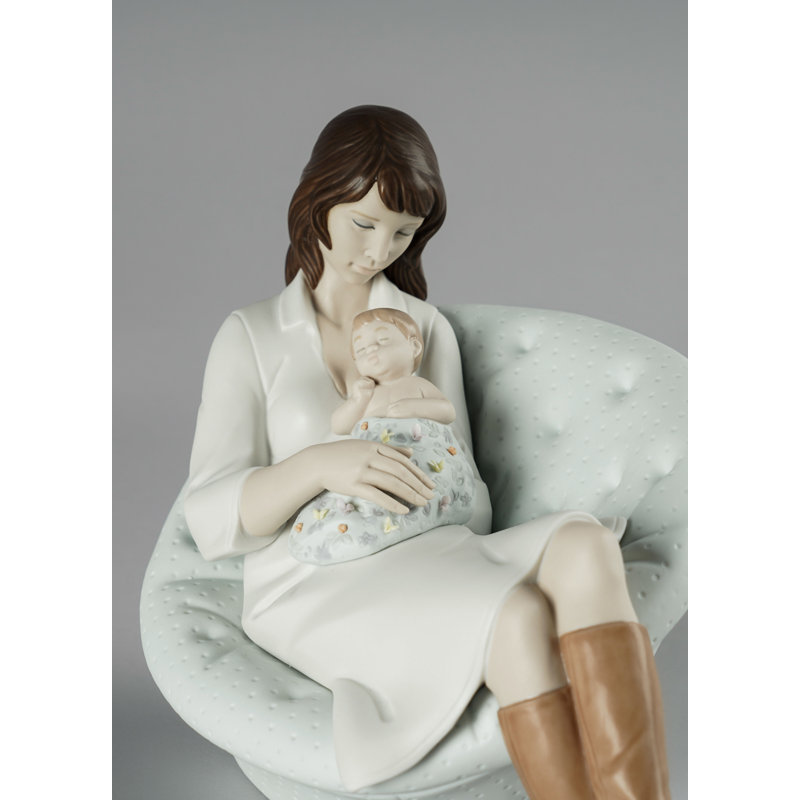 Feels Like Heaven Mother Figurine, Blue/White