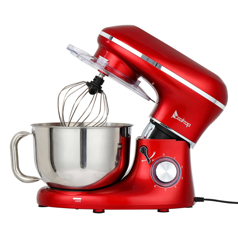 Winado 6 Speed 5.8 Quarts Stand Mixer, Red