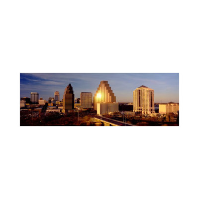 Skyscrapers In A City, Austin, Texas, USA - Wrapped Canvas Panoramic Print