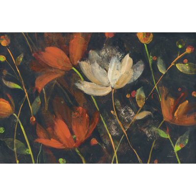 Moonlight Garden I Spice 1 Piece Wrapped Canvas Wall Art