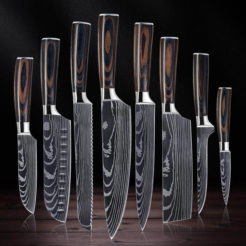 Ensemble de 8 couteaux assortis 8 pièces